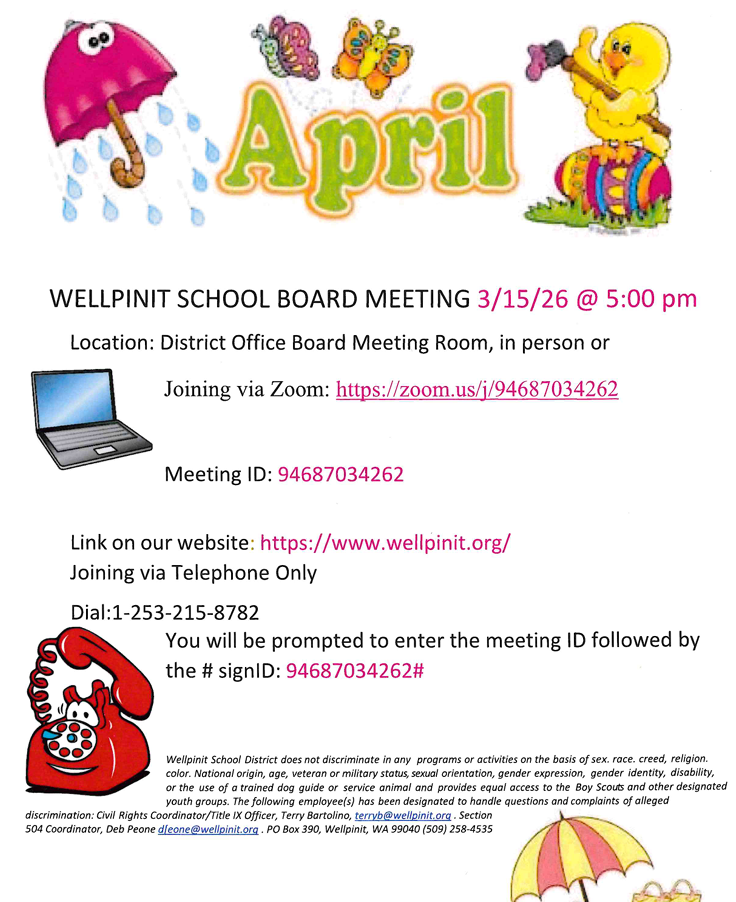 April board meeting zoom link, for April 15th at 5:00PM